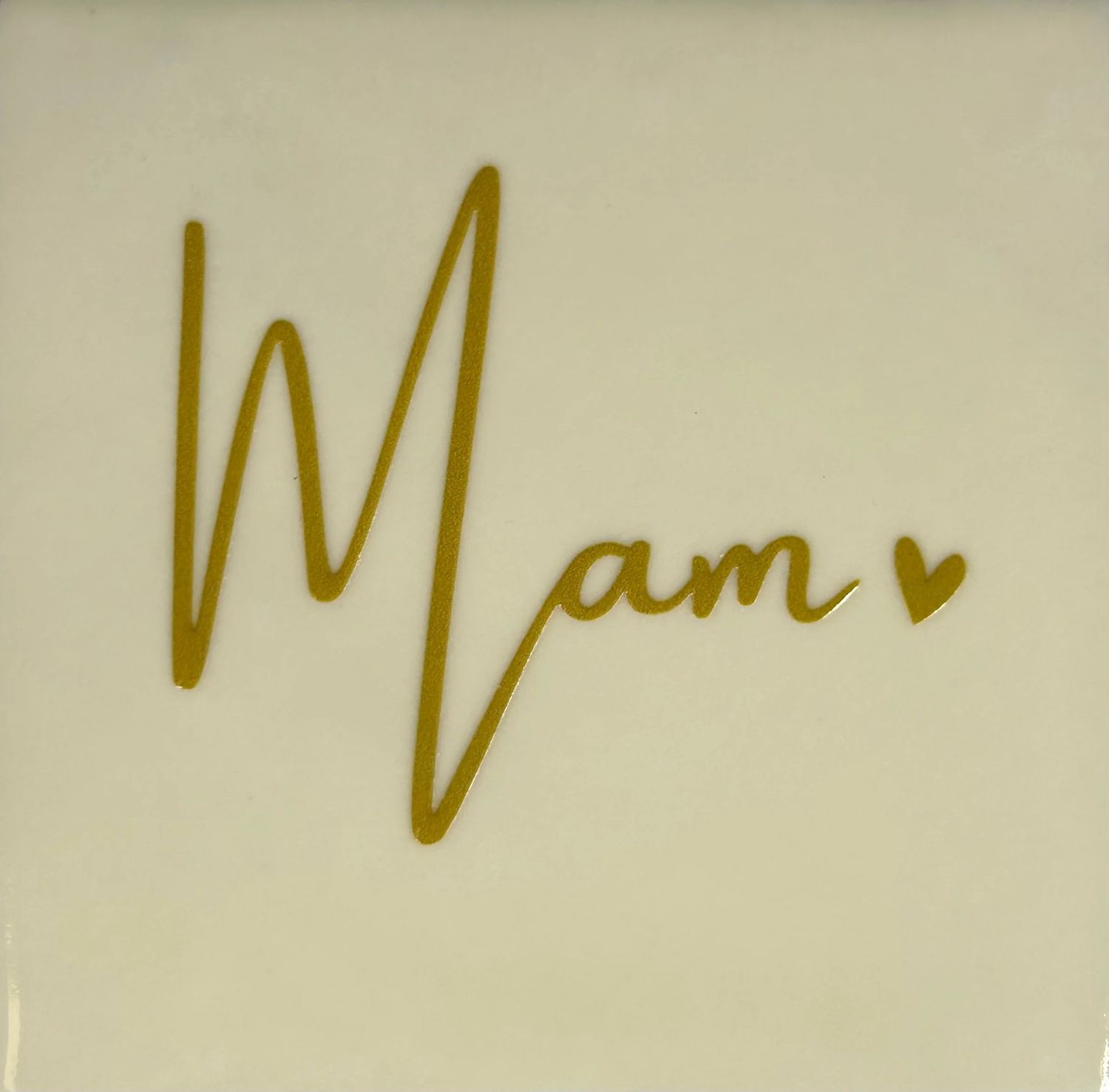 Tegel - &#39;Mam&#39; creme/goud