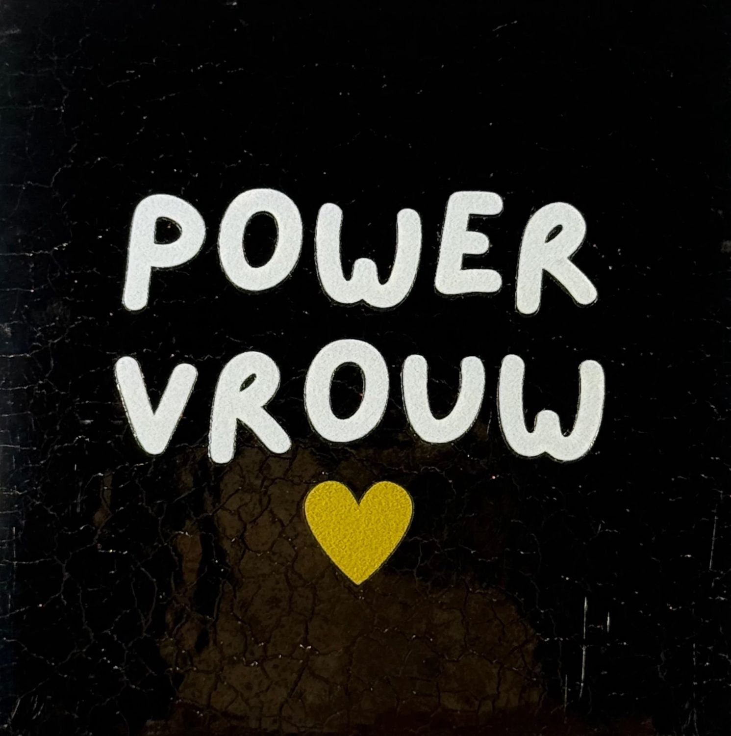 Tegel - &#39;powervrouw&#39; goud/creme(goud)