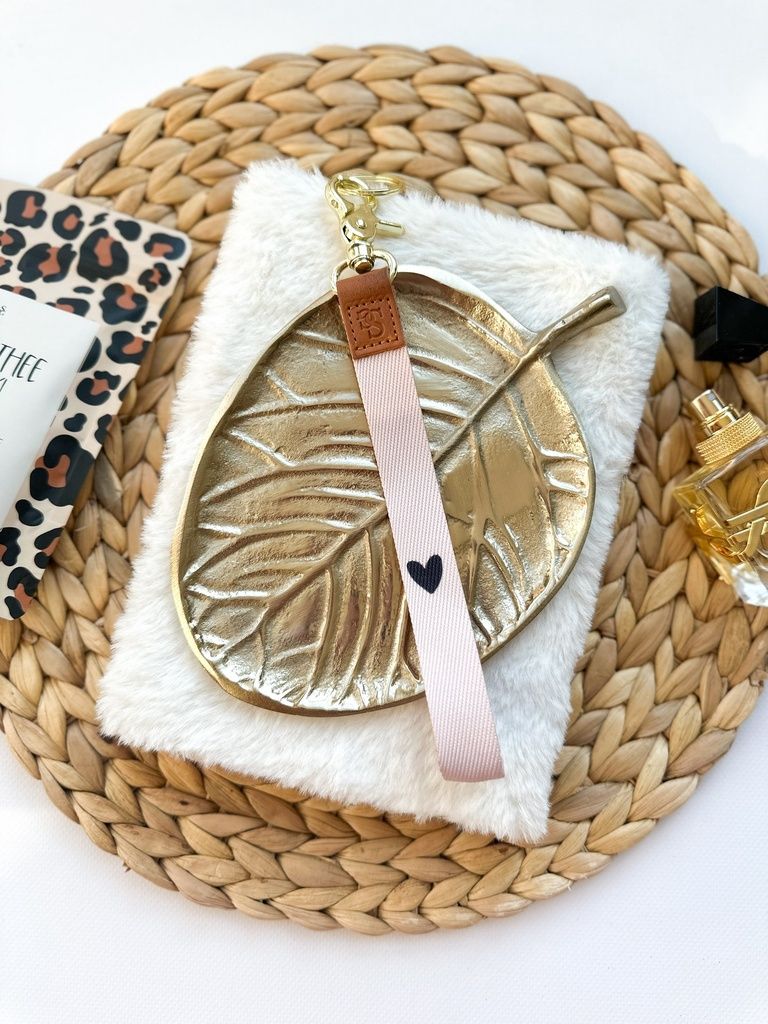 Keycords - Beige &amp; Zwart Hartje