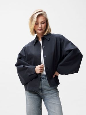 Cape jacket - black
