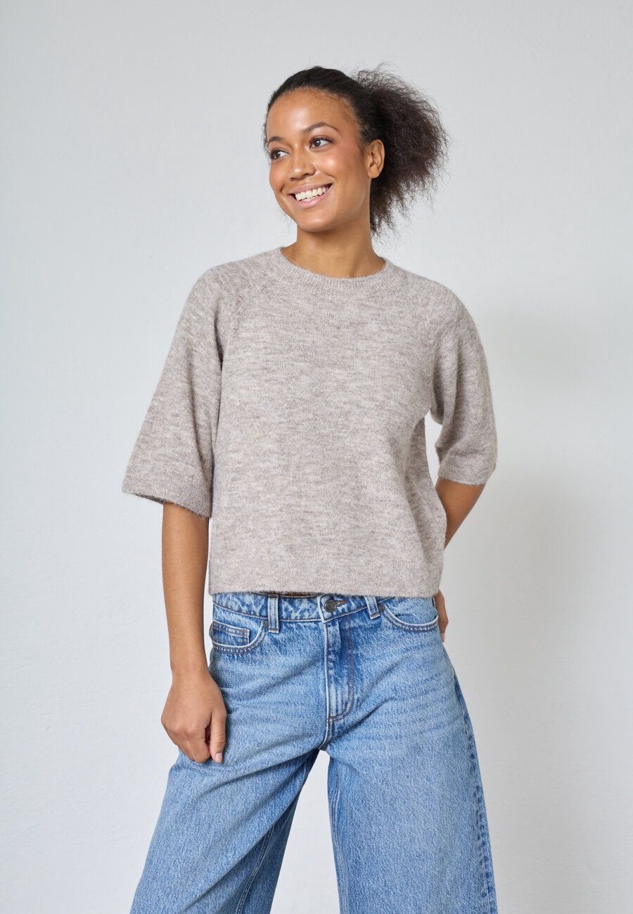 Trui Kappo - sand melange