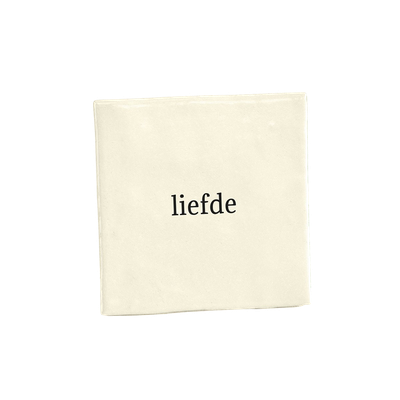 Tegeltje - Liefde - parelmoer