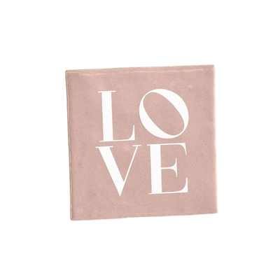 Tegeltje - LOVE - roze