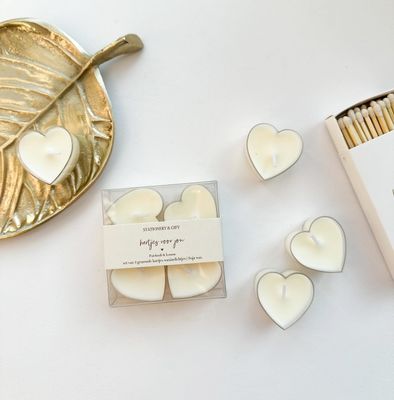 Waxinehartjes crème - Hartjes voor jou