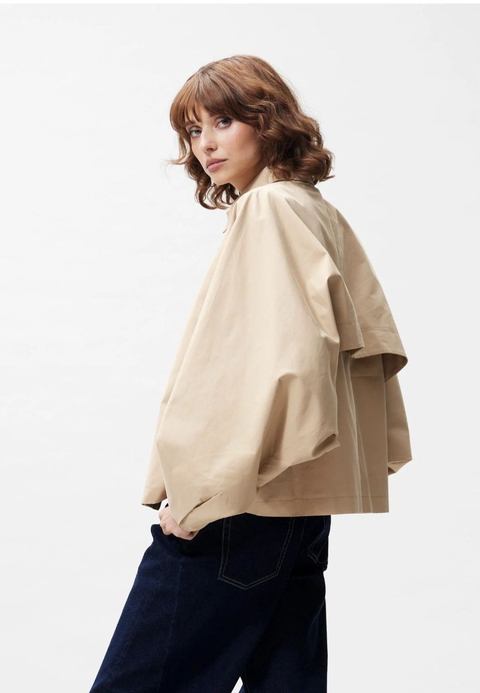 Cape jacket - Incense