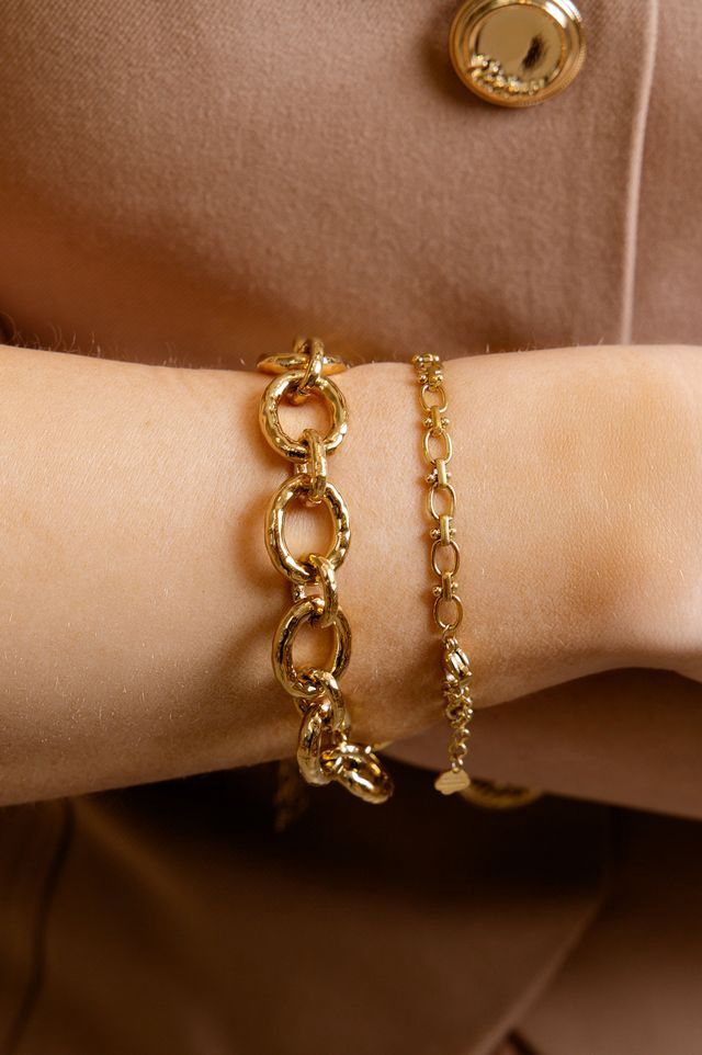 Armband schakel / bolletjes