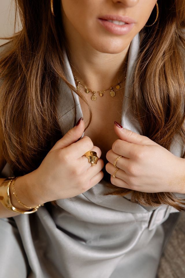 Ring bold swirl - maat 17