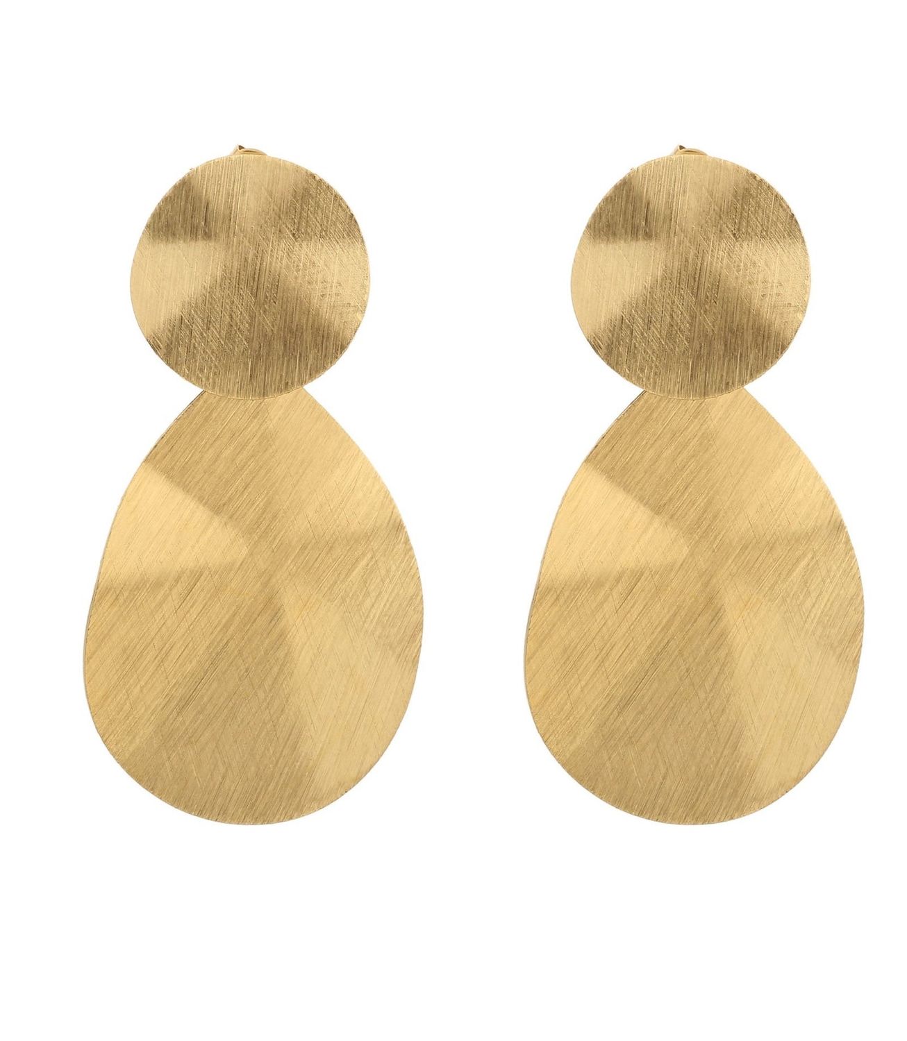 Statement oorbellen mat druppel