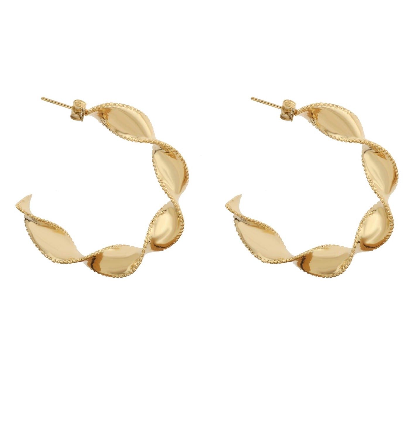 Oorringen bold swirl