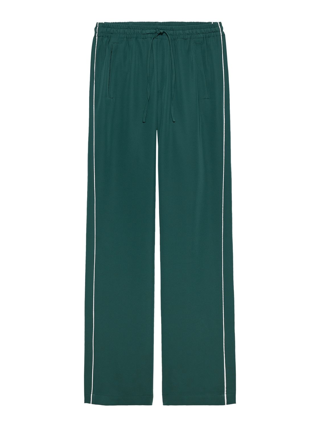 Tracksuit trousers with piping - sea moss