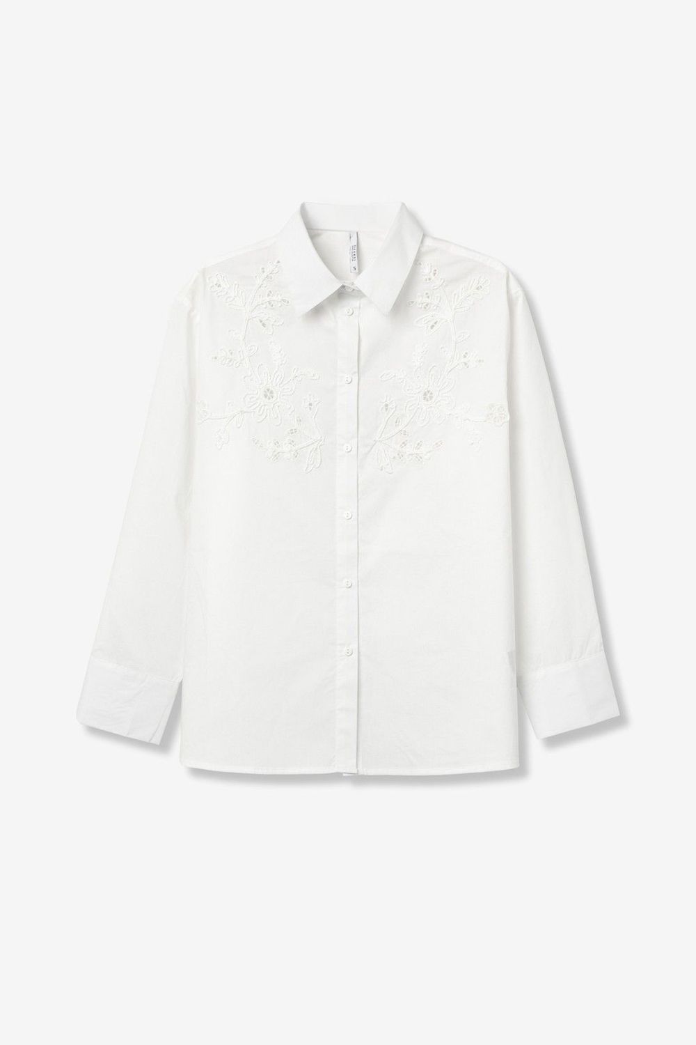 Blouse King - wit bloemenpatroon