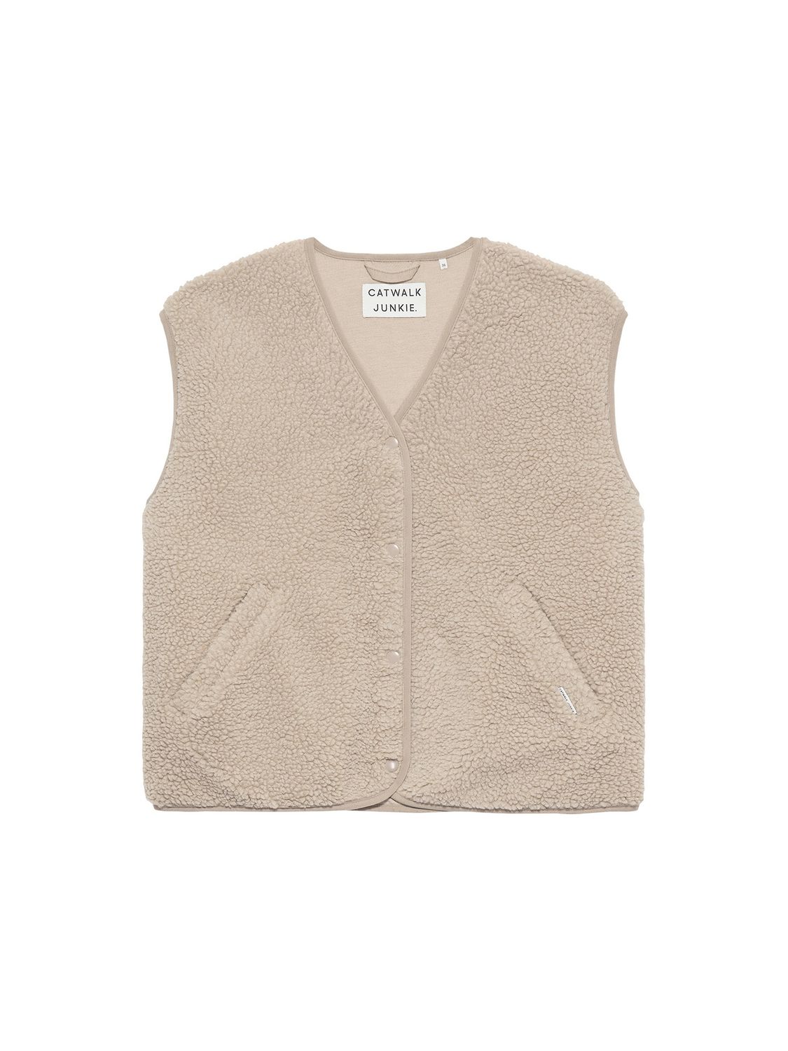 Teddy bodywarmer - cement / beige