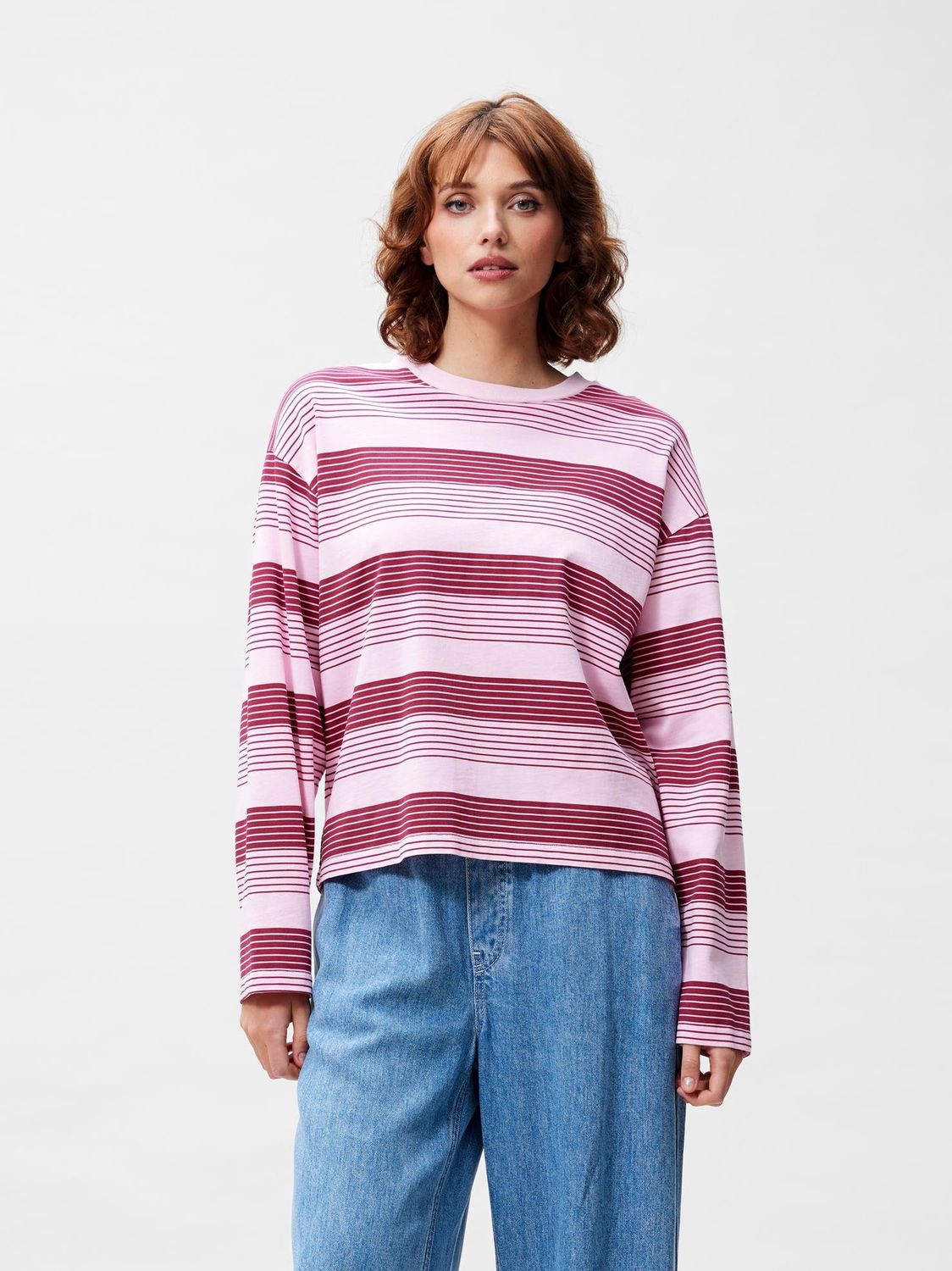 Striped long sleeve - Rhubarb