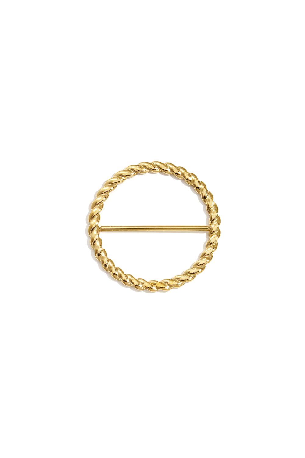 Sjaalklem rond - gedraaide details