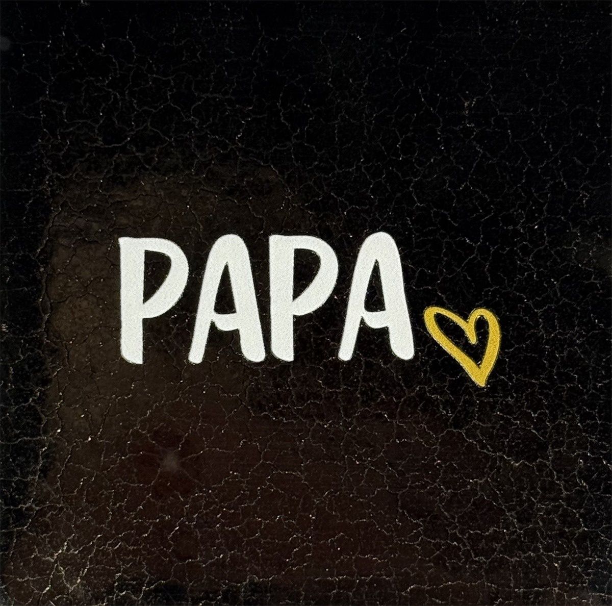 Tegel - 'papa (hartje) goud/creme'