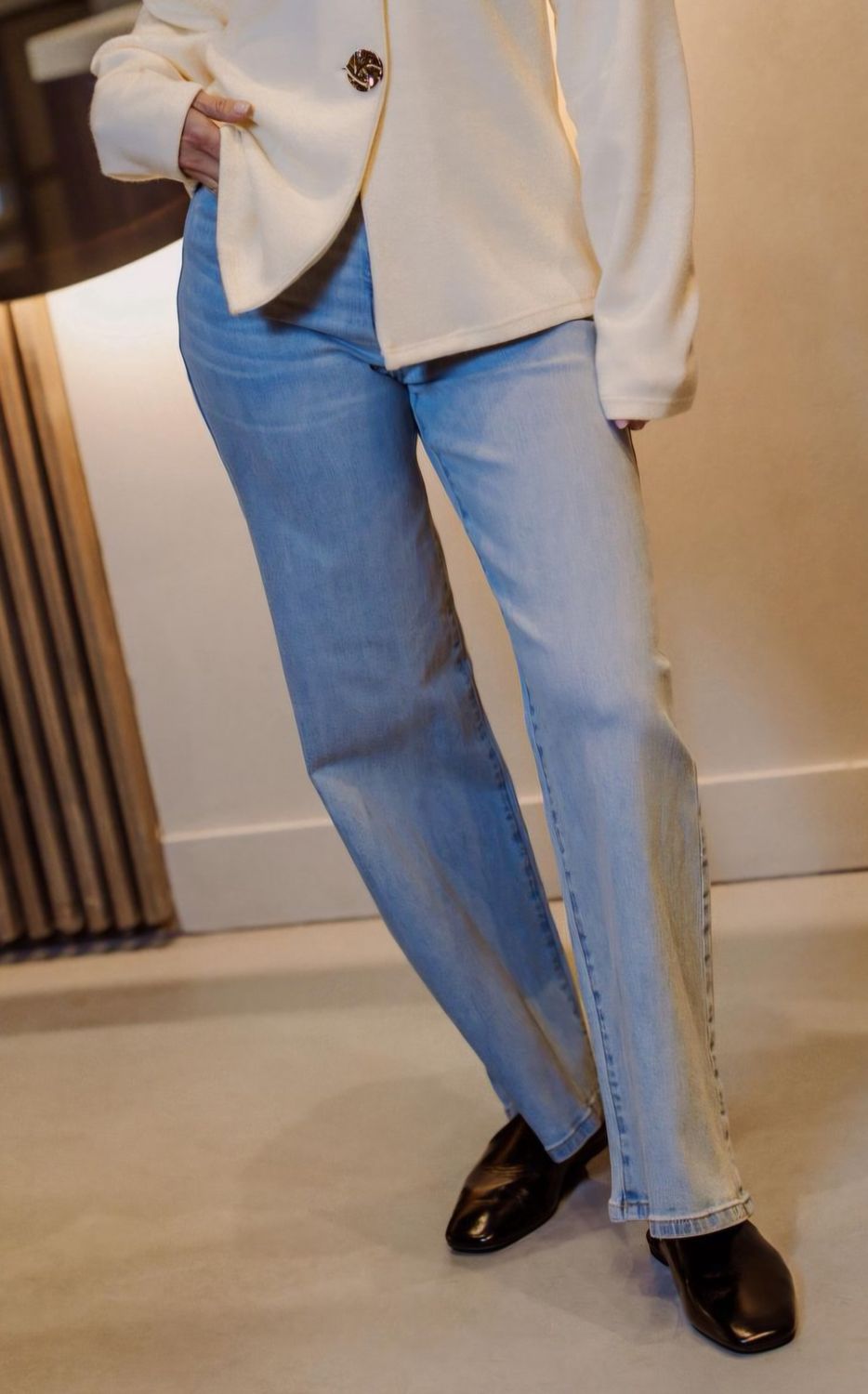 Jeans Owi high waist - light blue