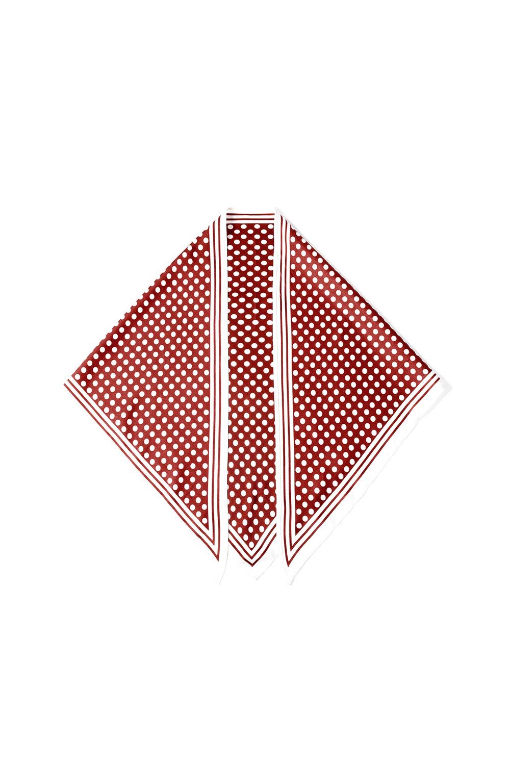 Sjaal polka dots - rood