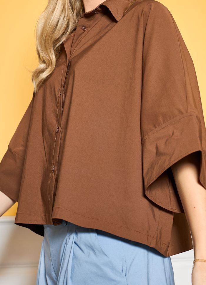 Blouse Liza - Hazelnut Brown
