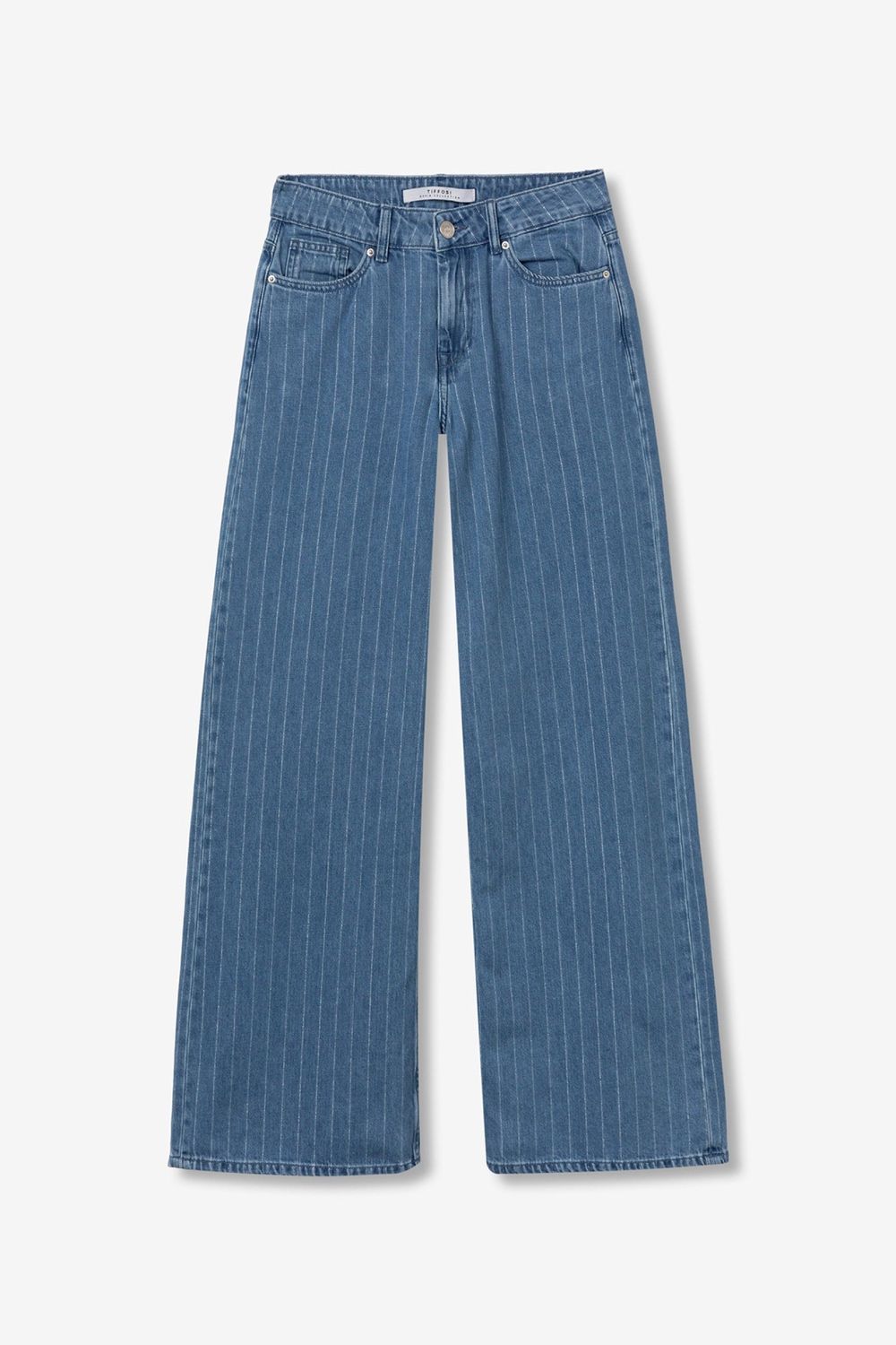 Wide leg jeans Celine - blue stripes