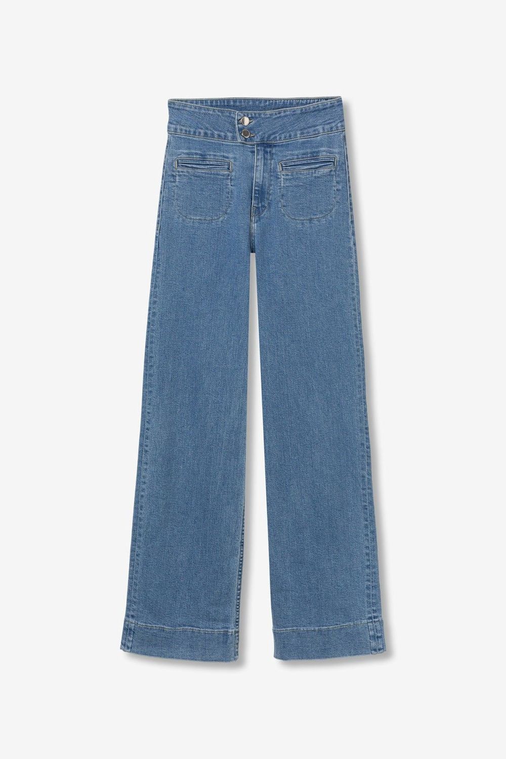 Jeans Olivia high waist - blauw