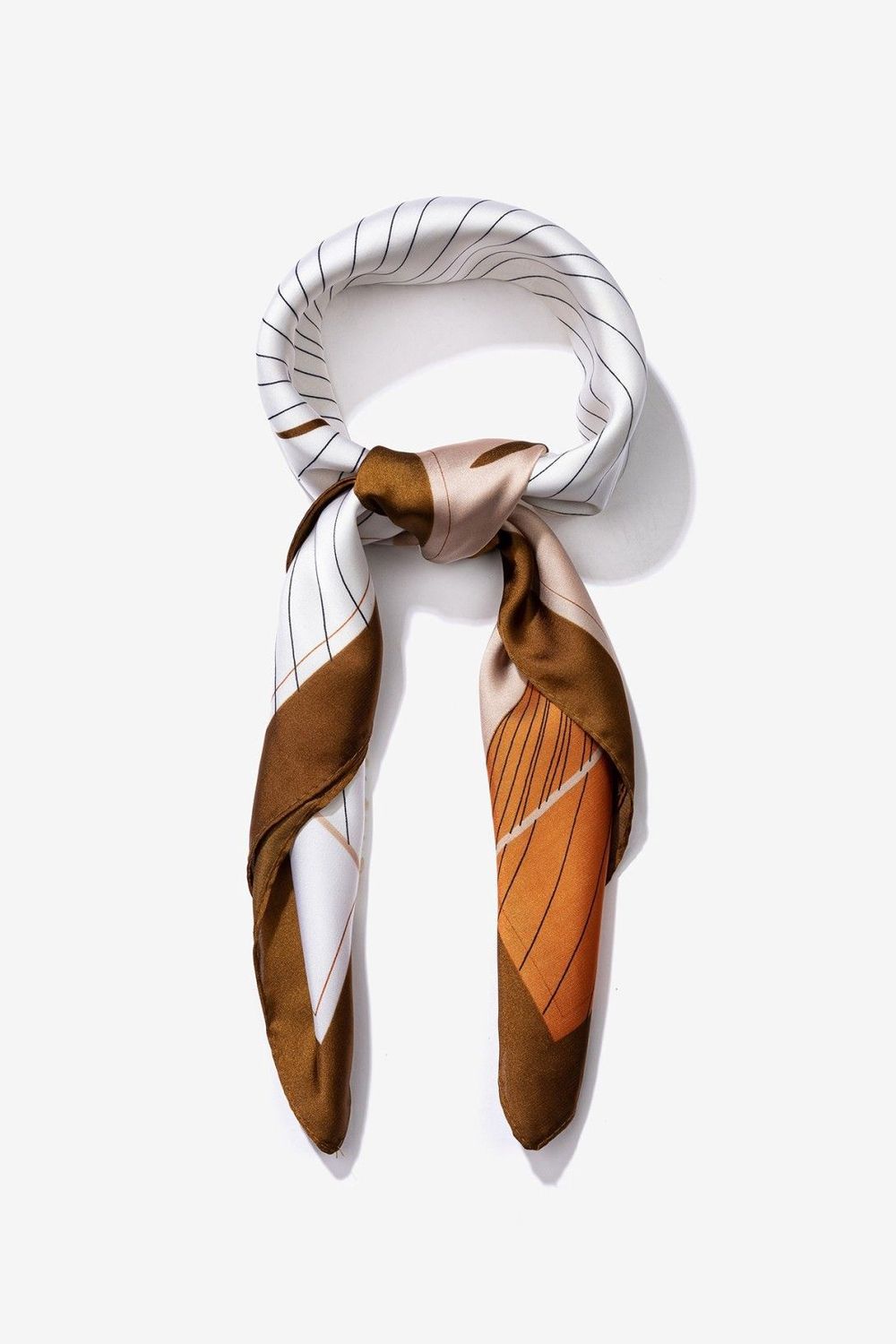 Sjaal satijn look Aster - multi