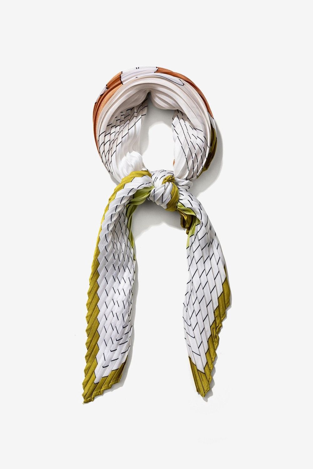 Sjaal satijn look Iris - multi