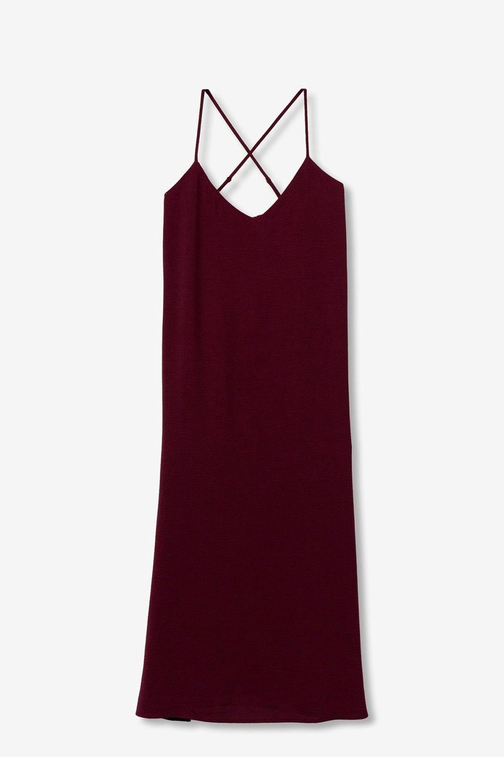 Lange jurk Bestie - bordeaux