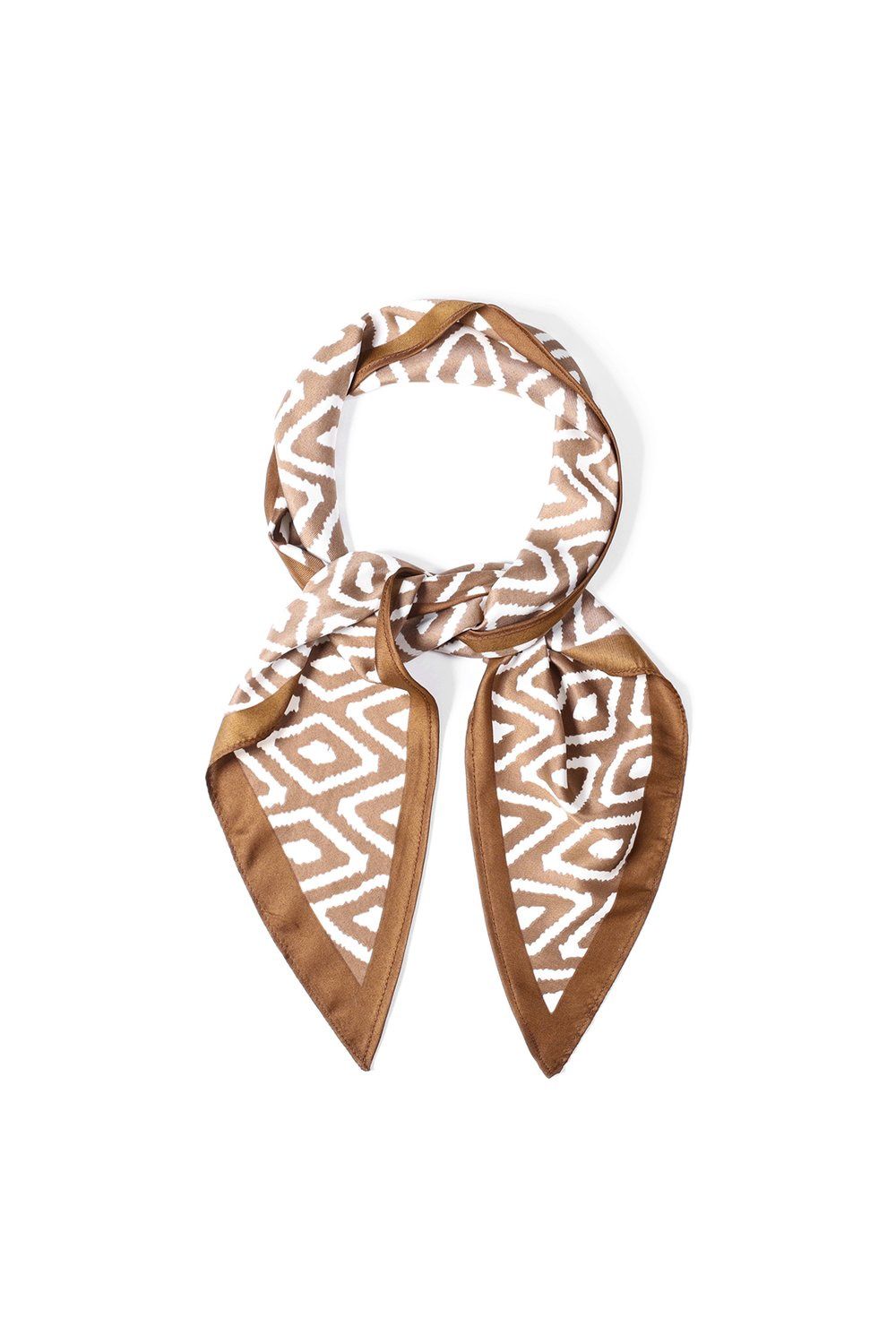 Sjaal print - bruin, beige