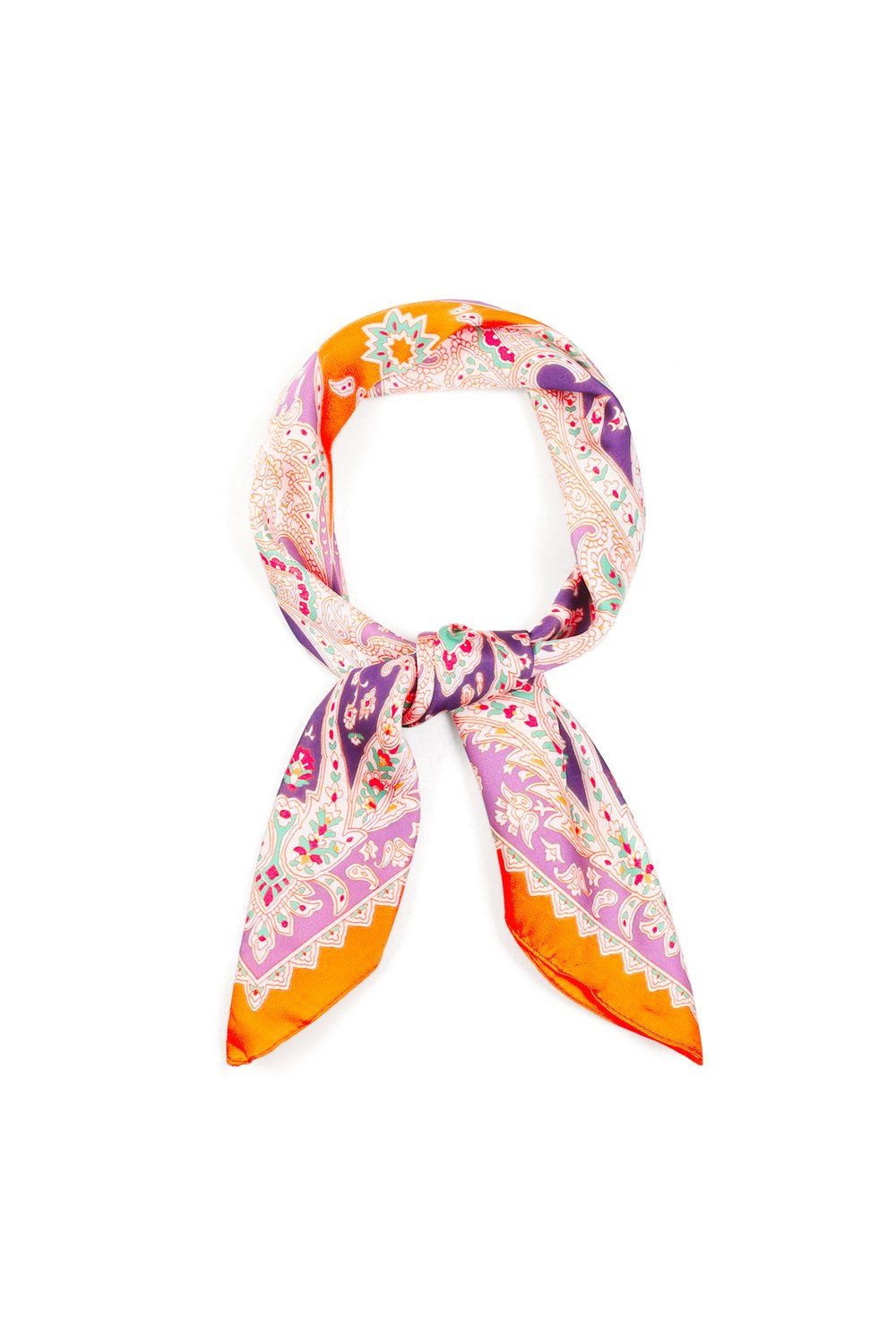 Sjaal flower - oranje