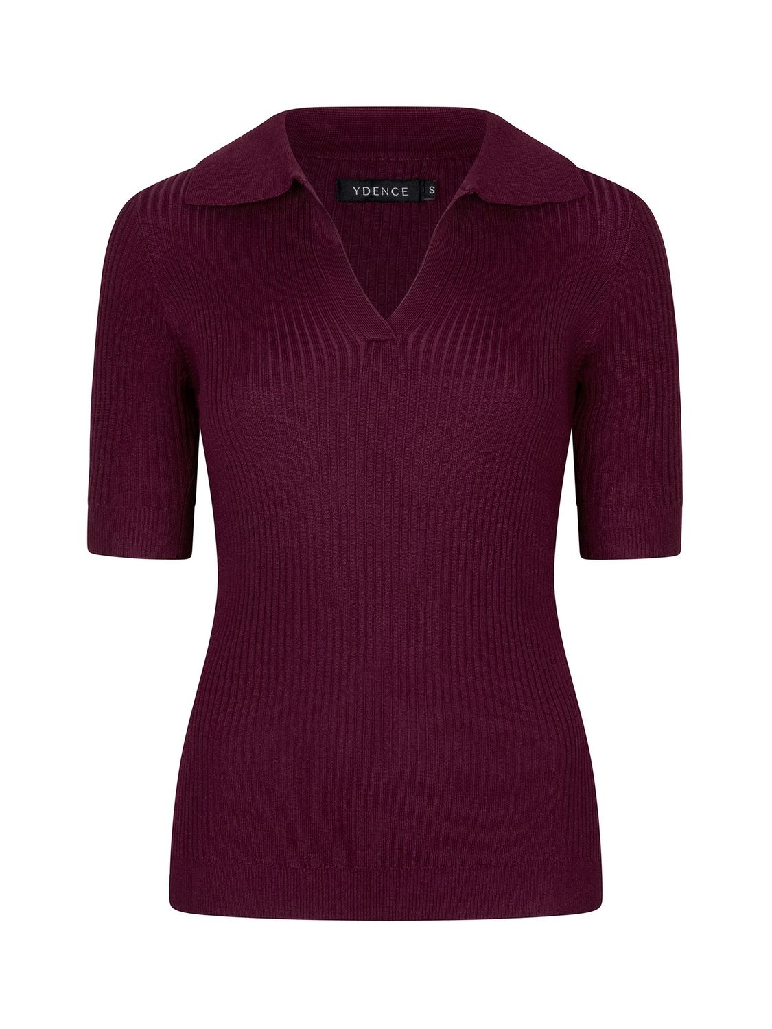 Knitted top Wies - burgundy