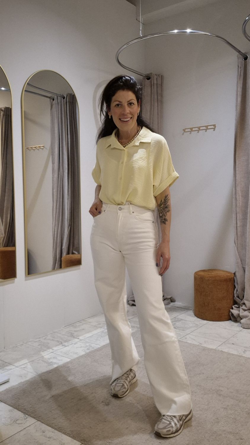 Blouse Babs - botergeel