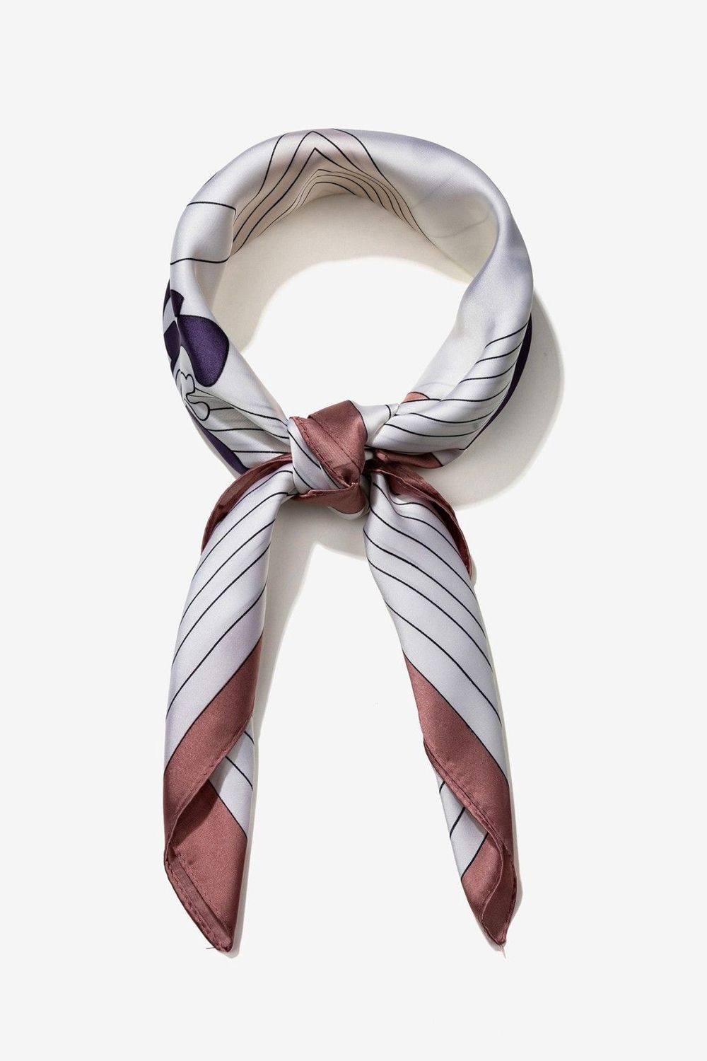 Sjaal satijn look Poppy - pink