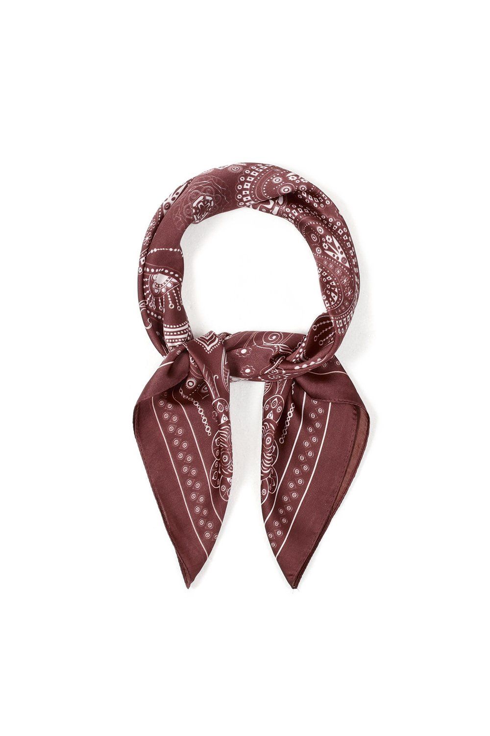 Sjaal paisley patroon - rood