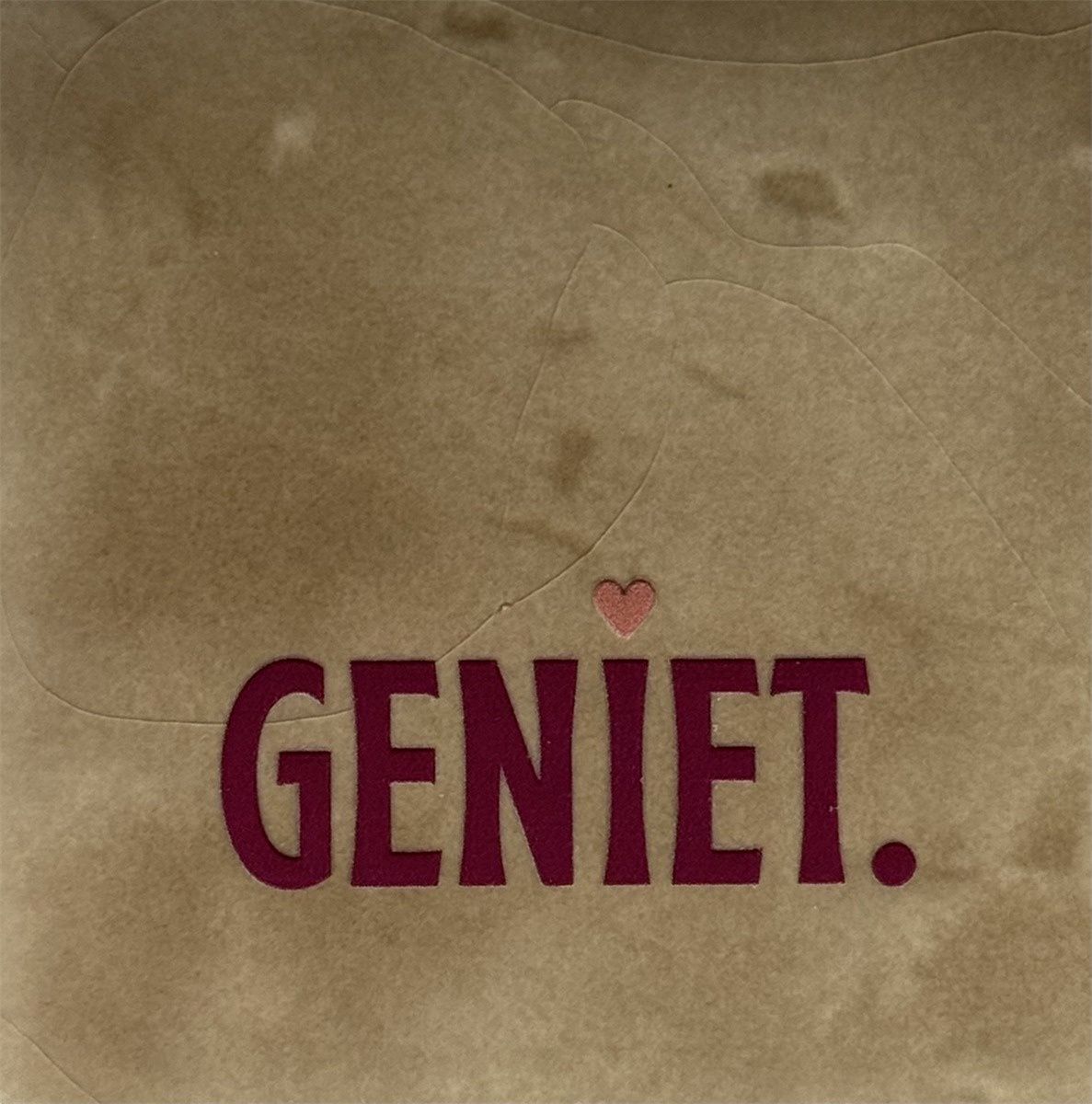 Tegel - 'geniet taupe/cherry'