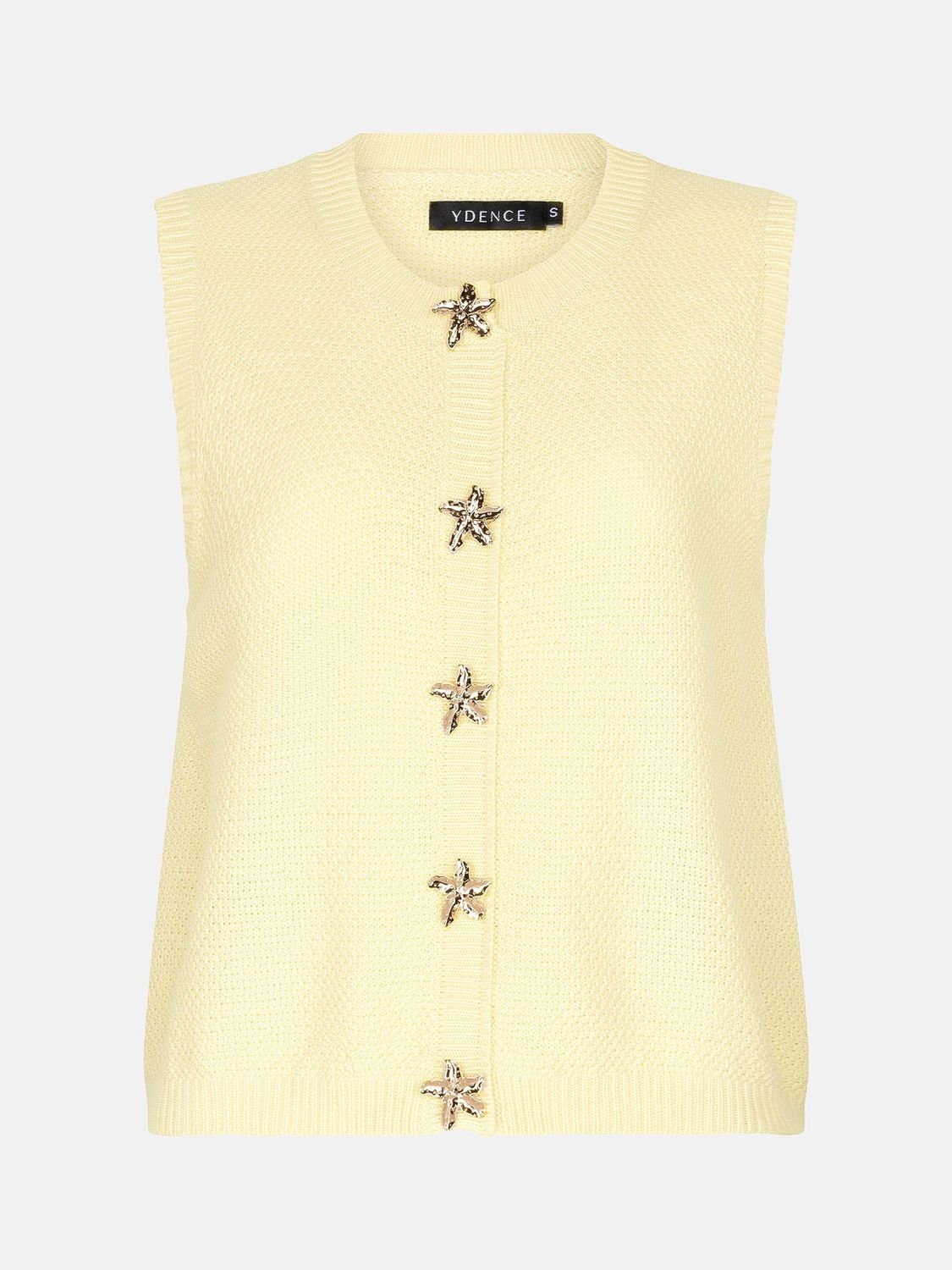 Knitted top Mona - soft yellow