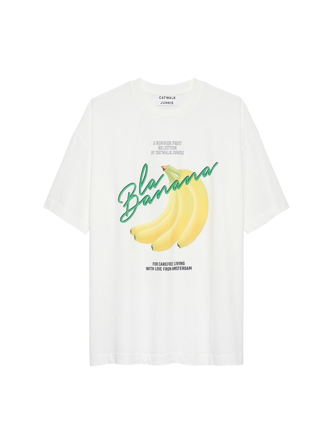 Oversized graphic t-shirt 'la Banana' - off white