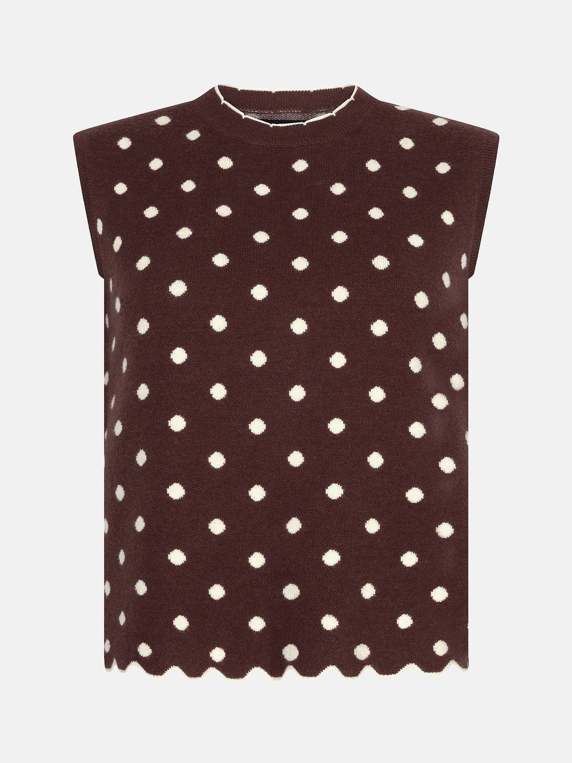 Knitted top Norah - brown