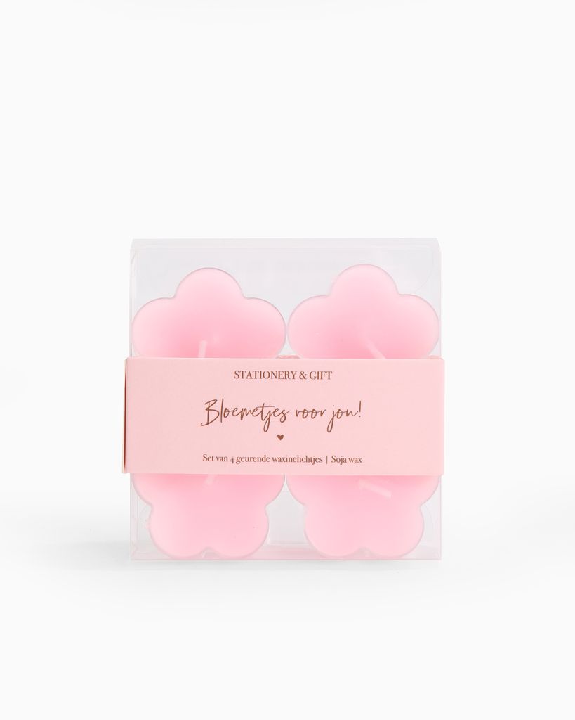 Waxinebloemetjes roze - Bloemetjes voor jou