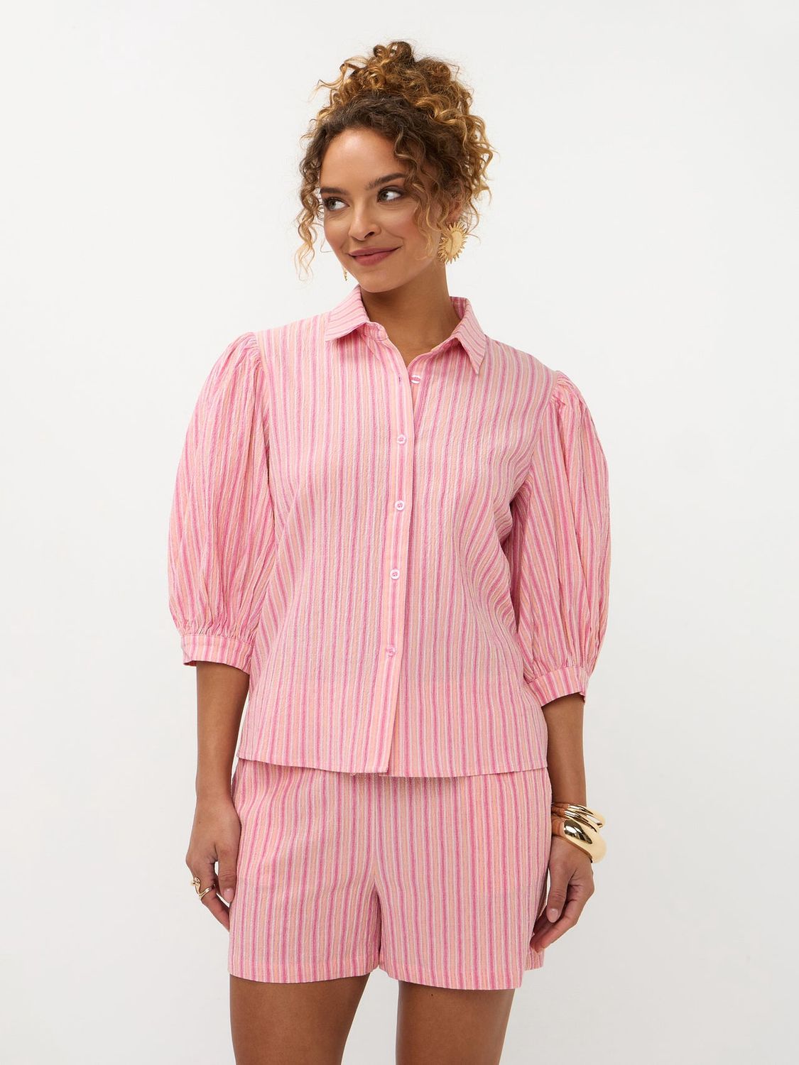 Blouse Annabella - Pink stripe