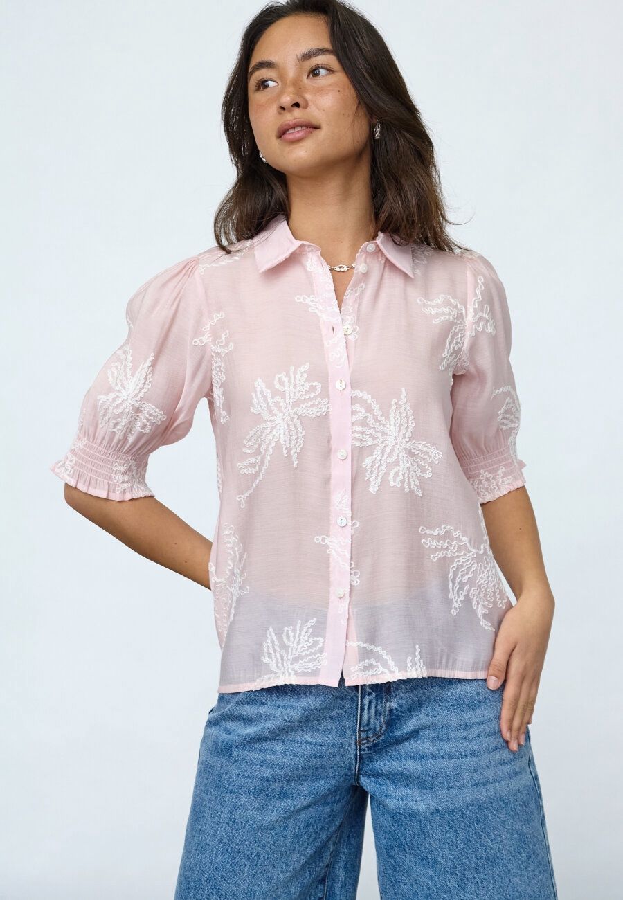 Blouse Isola - soft rose emb.