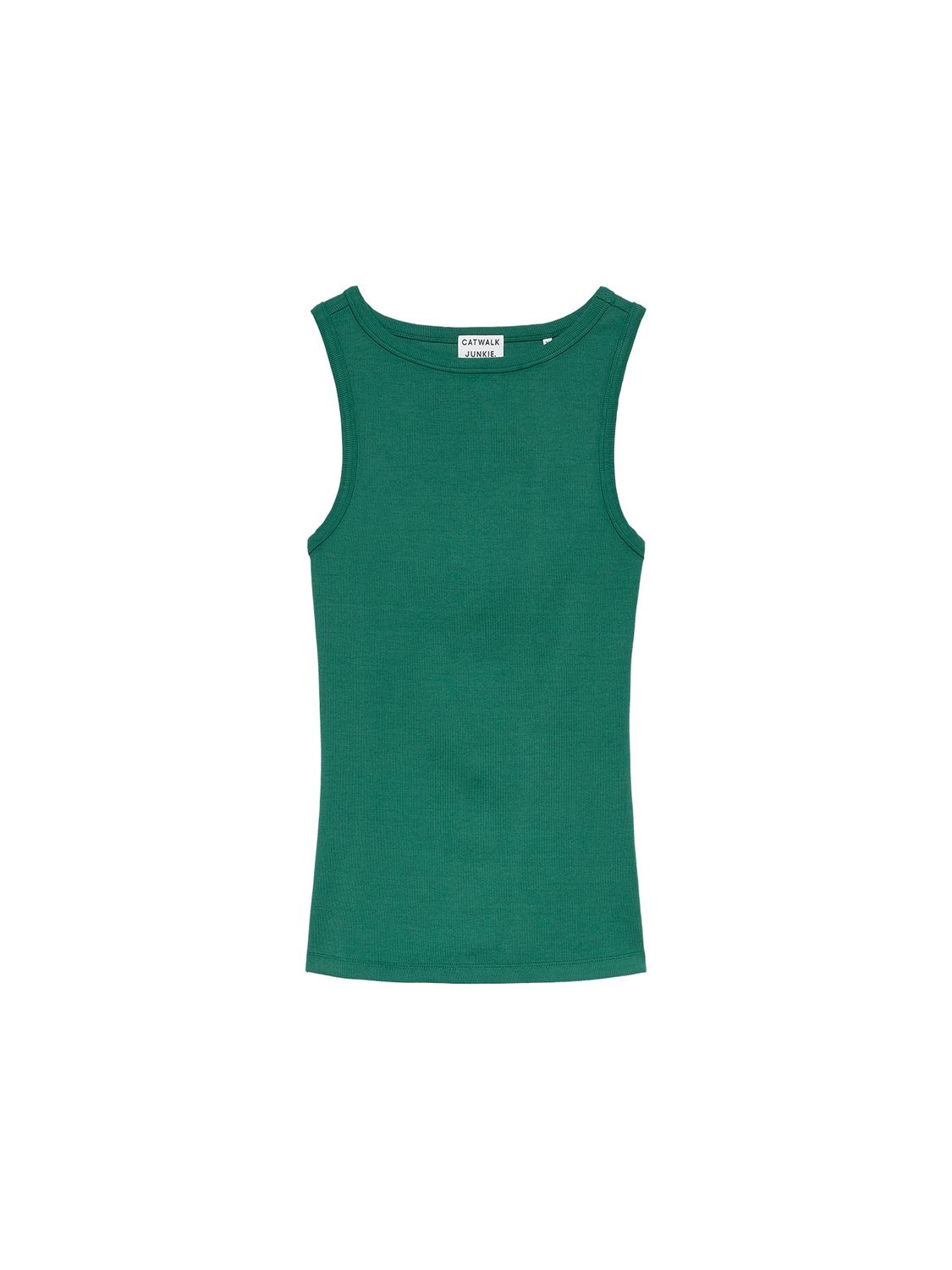 Classic rib singlet - wild green