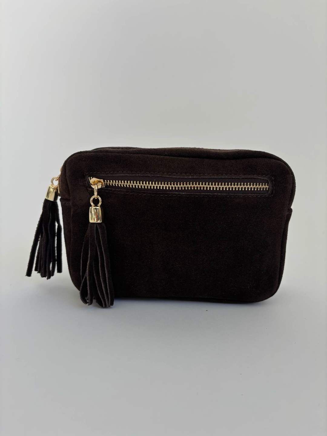 Tas Mila - suede bruin