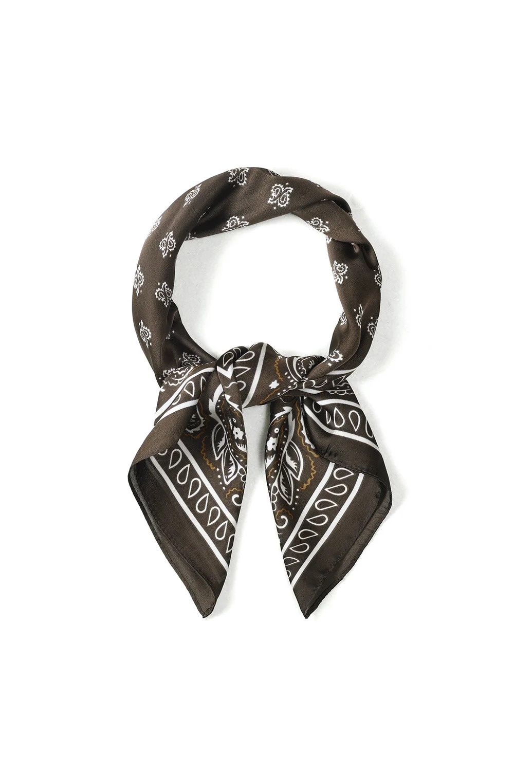 Sjaal Paisley / Flower - donkerbruin