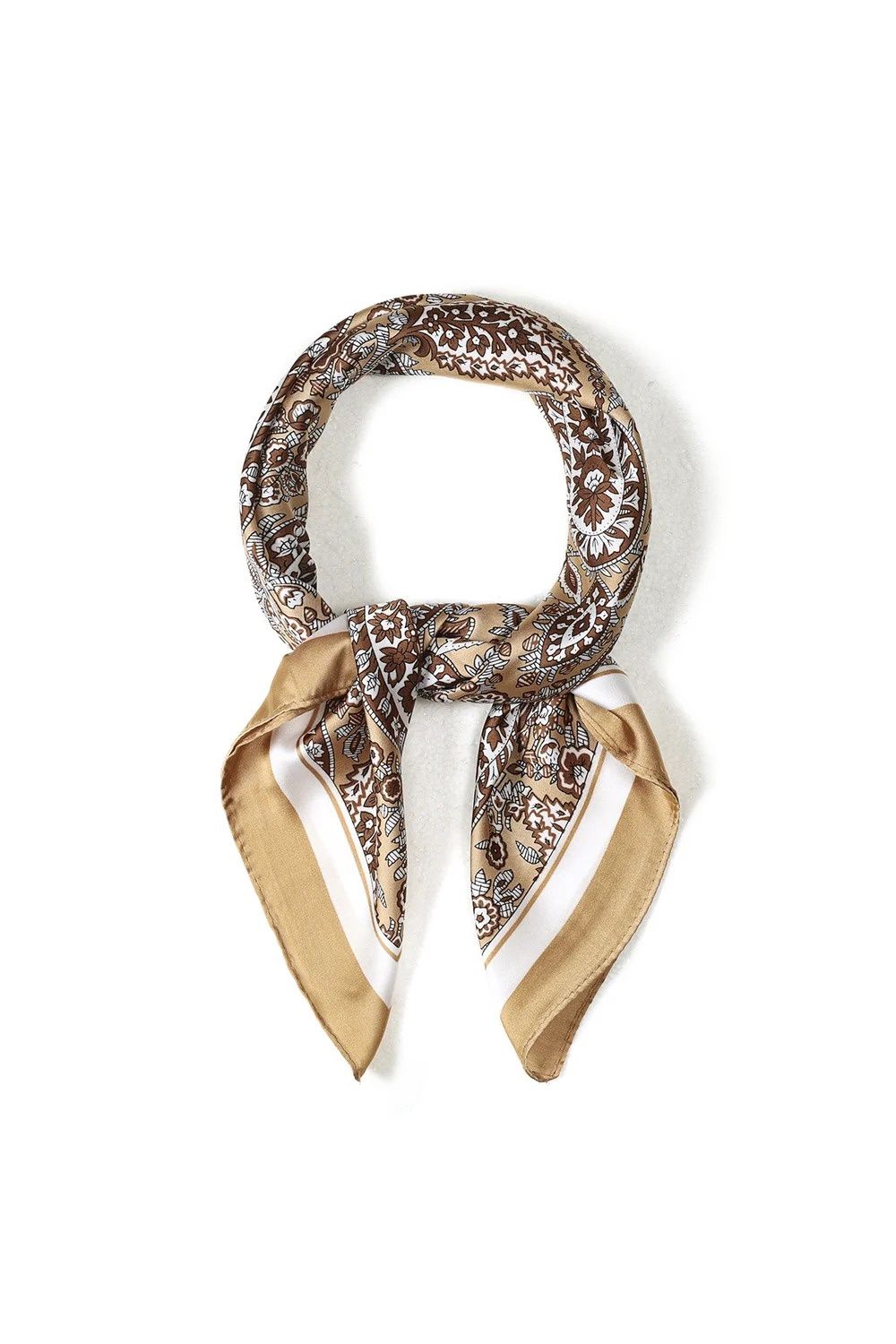 Sjaal Paisley / Flower - lichtbruin