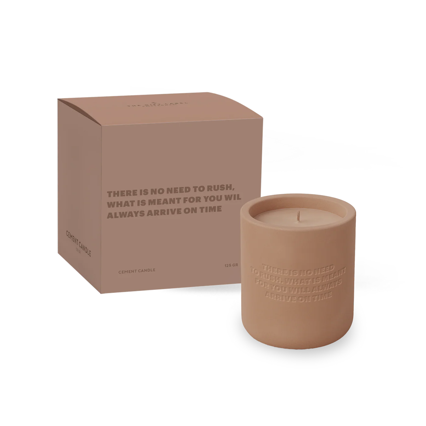 Cemented Candle 170gr -There Is No Need to Rush, ...On Time