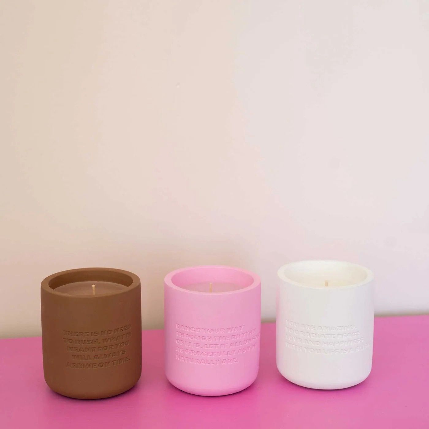 Cemented Candle 170gr -There Is No Need to Rush, ...On Time
