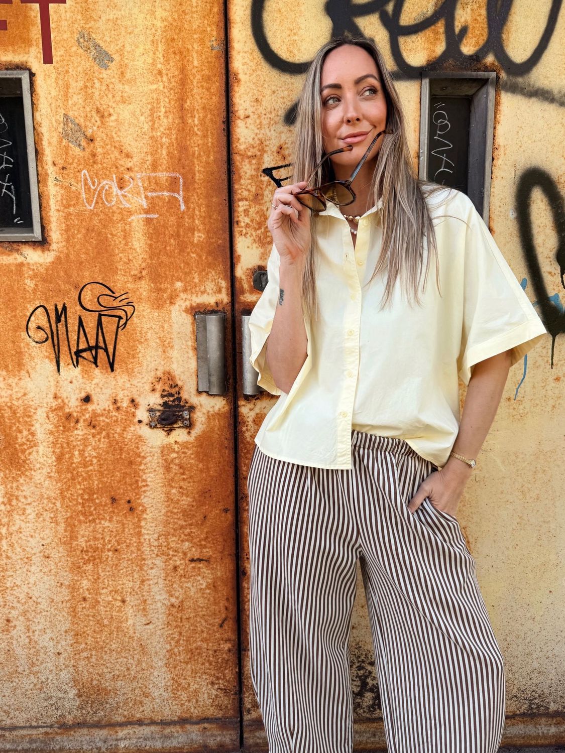Blouse Cilly - zachtgeel