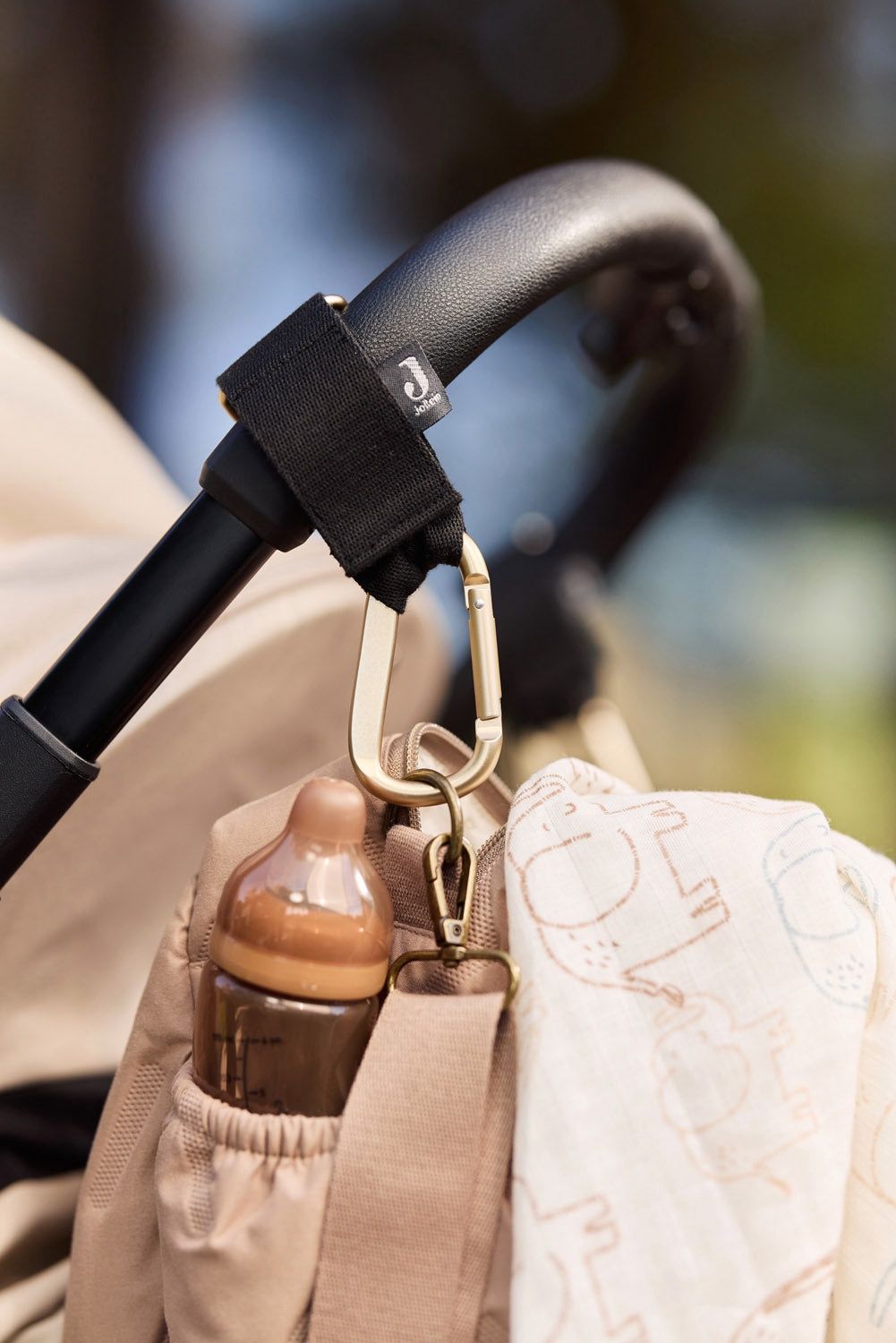 Tassenhaak Kinderwagen - zwart