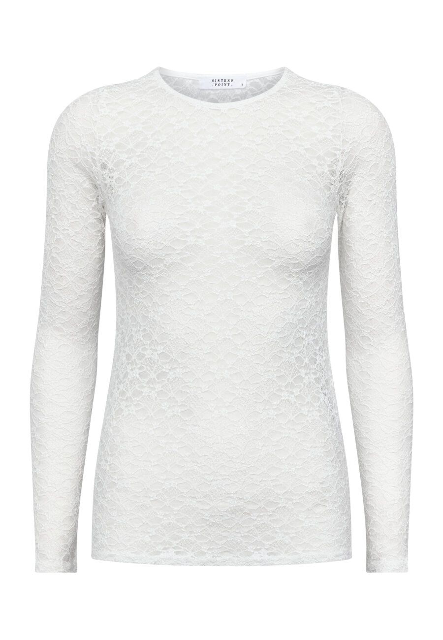 Top Gimas lange mouw - white