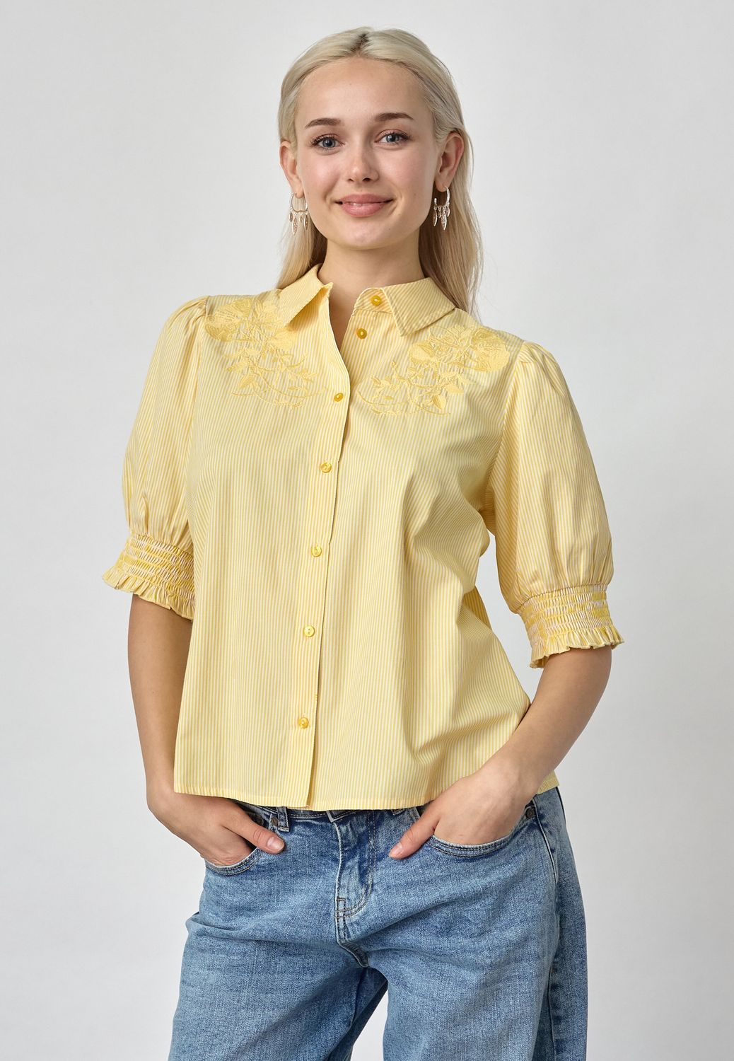 Blouse Isola - geel streep